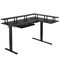 L-Shaped Electric Height Adjustable Gaming Desk with Keyboard Tray